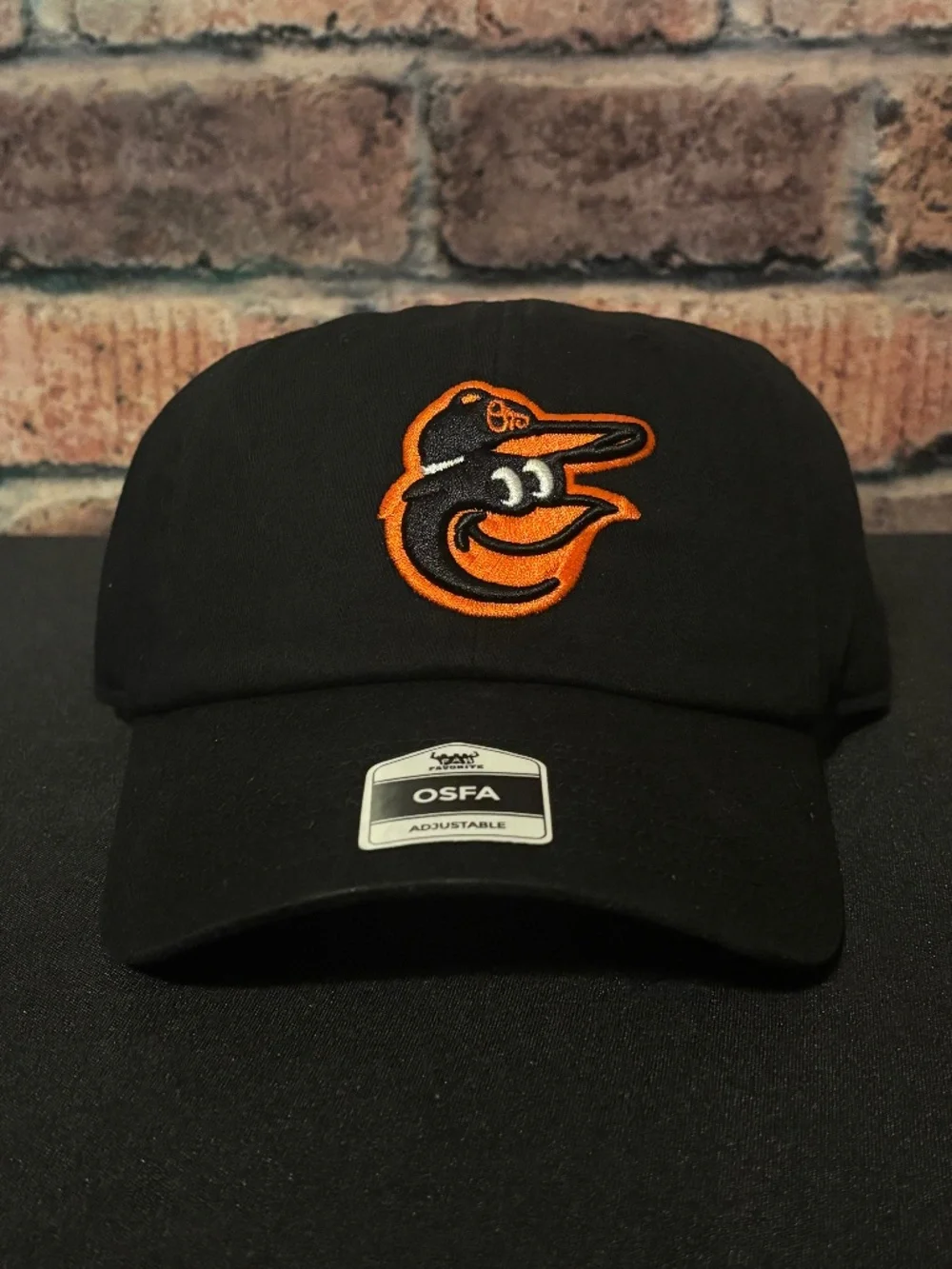 Fan Favorite MLB Baltimore Orioles Black Adjustable Strapback Cap